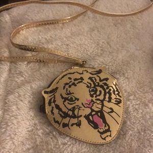 Mini gold tiger bag